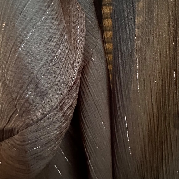 Torrid Chiffon Lurex Button-Up Blouse Size 3X - Picture 6 of 8